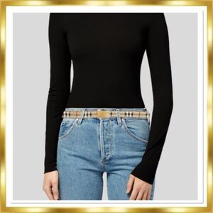 Burberry Nova Check Skinny Belt Small